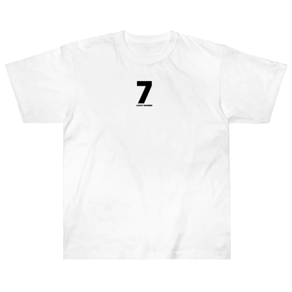 lucky_numberの7_LUCKY NUMBER ヘビーウェイトTシャツ