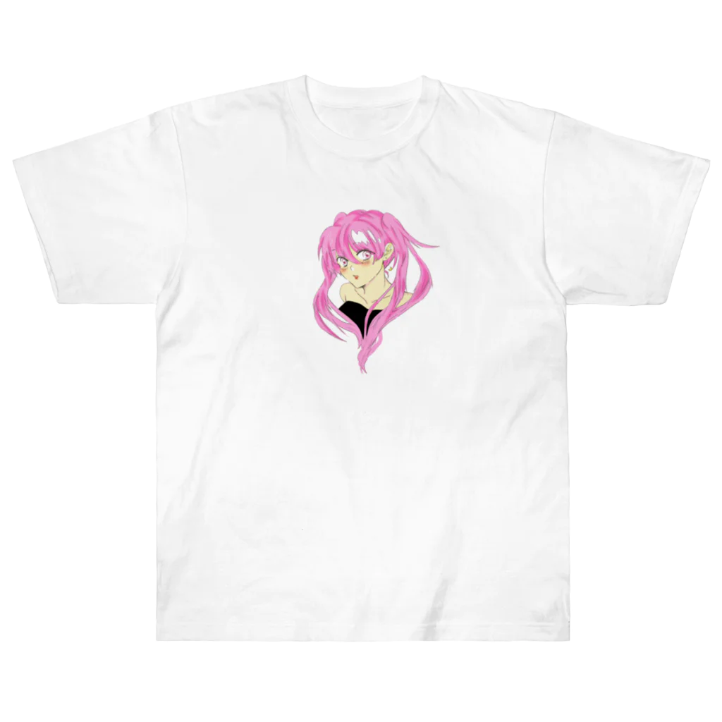 todotoraのサイケな美少女 ヘビーウェイトTシャツ