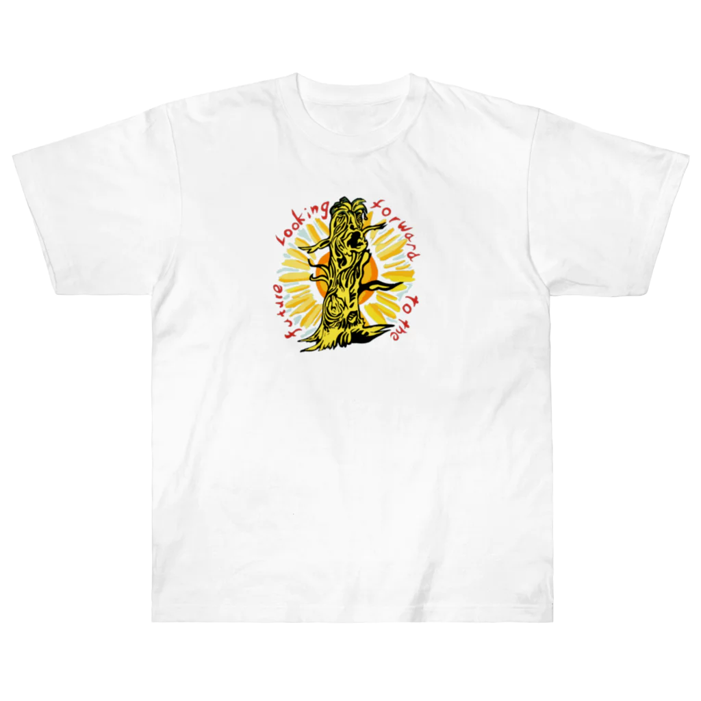 YellowSeed　by　MackPicasso　　の敗者復活戦〜枯れても立ってる縄文杉〜 ヘビーウェイトTシャツ