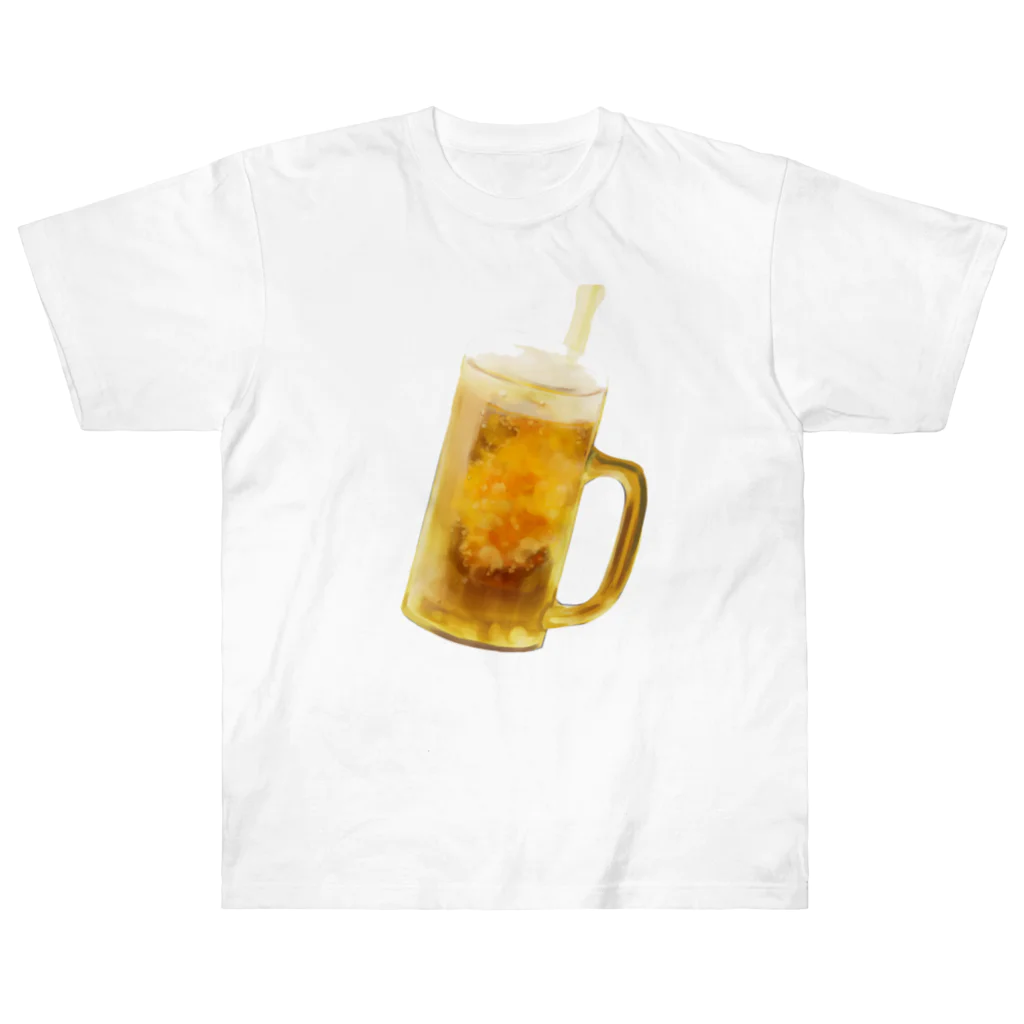 夏だ！ビールだ！のシュワー！！ ヘビーウェイトTシャツ