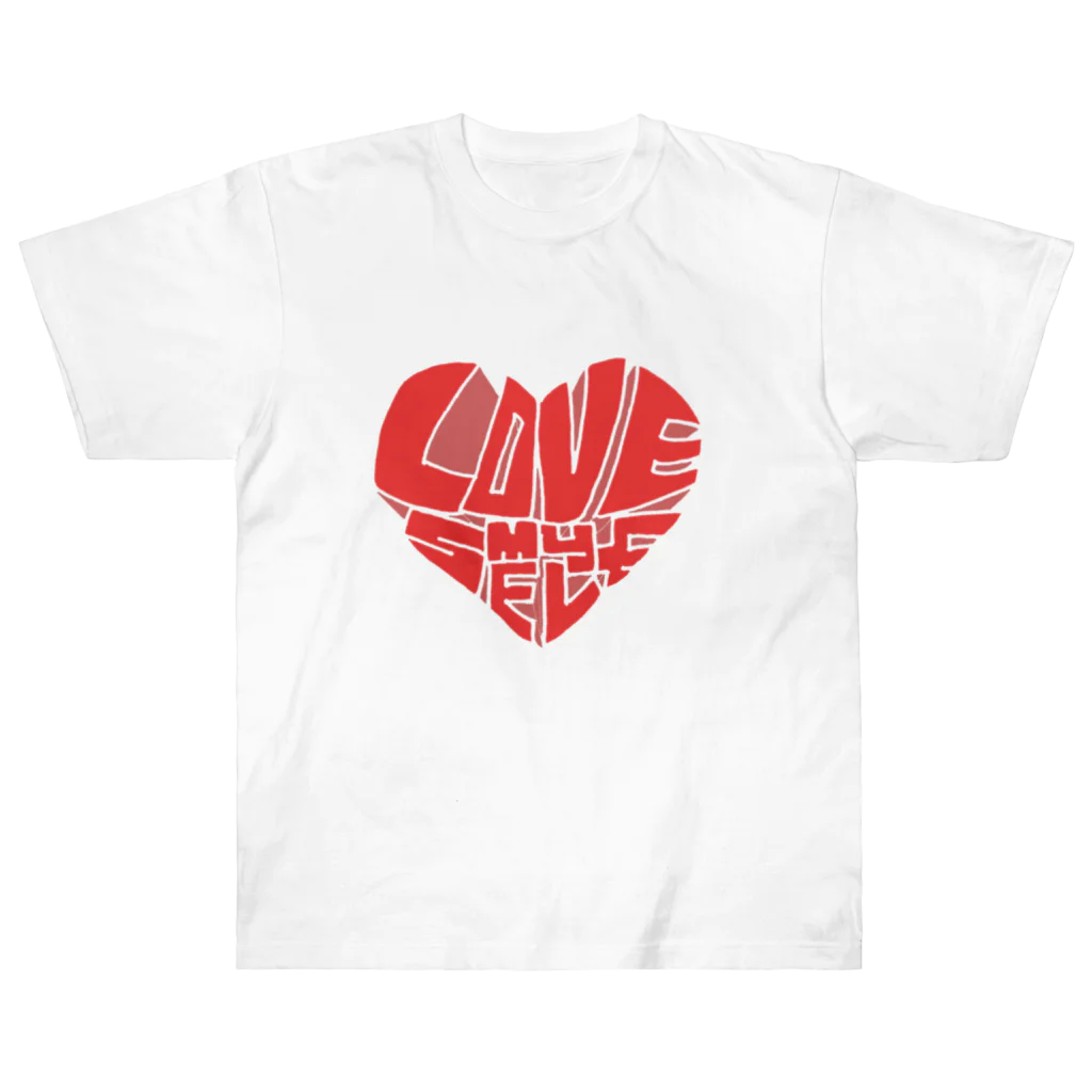 uzu's hima tsubushiのLOVE my SELF (r) Heavyweight T-Shirt