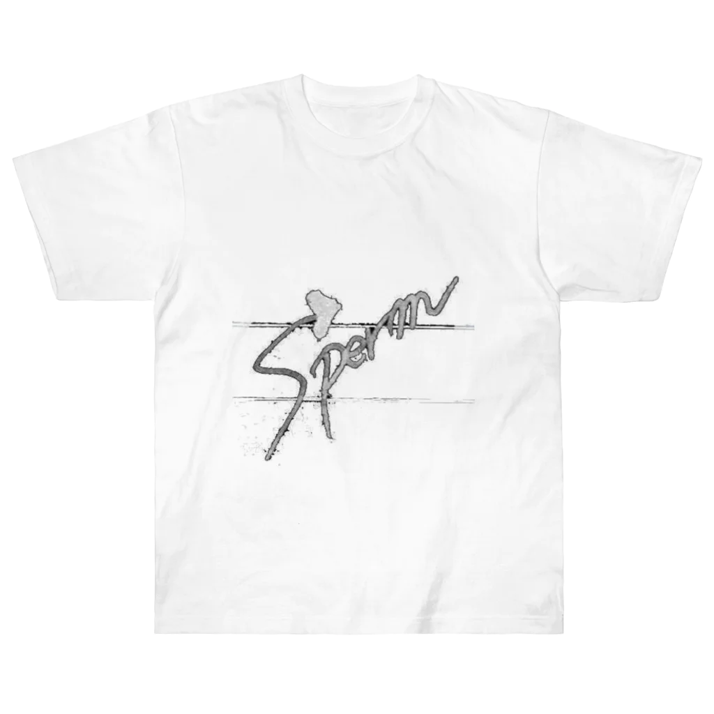 鈴木初日😄🦍のsperm Tシャツ ヘビーウェイトTシャツ