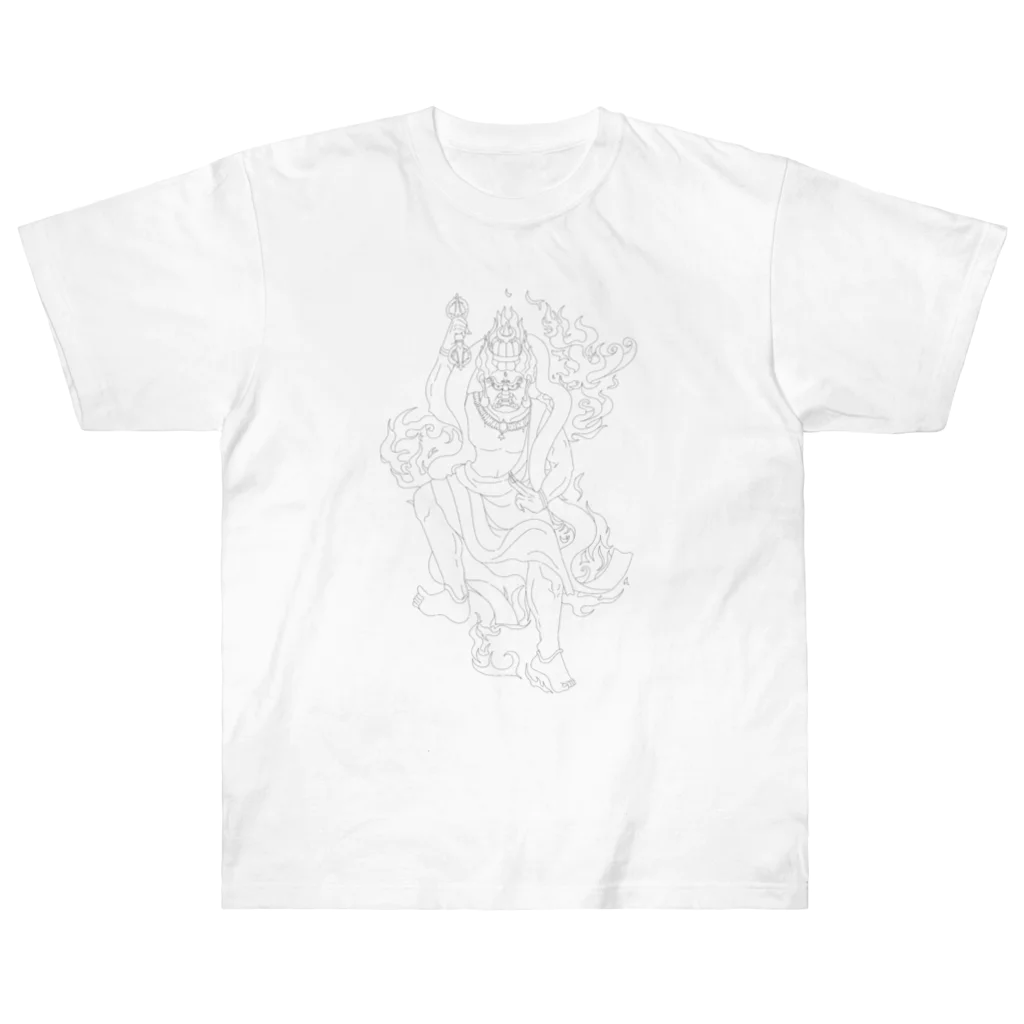 ひつじ雲の蔵王権現ご尊像 Heavyweight T-Shirt