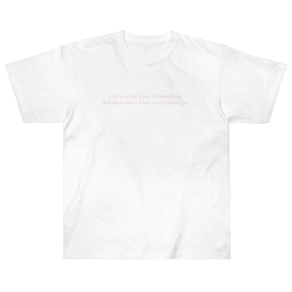 MiSaKiのTシャツ屋さんの人生はチョコレート箱Tシャツ Heavyweight T-Shirt