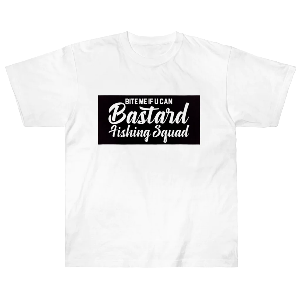 BASTARD FISHING SQUAD   Designed by KROのBFS LOGO Heavyweight T-Shirt