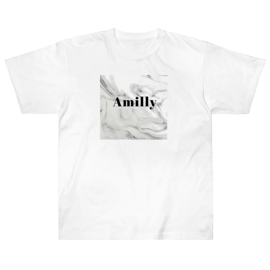Amillyの大理石柄Amiriロゴ Heavyweight T-Shirt