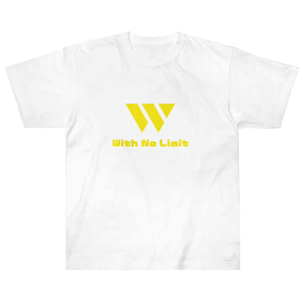 With No LimitのWith No Limit ロゴ Yellowバージョン ヘビーウェイトTシャツ