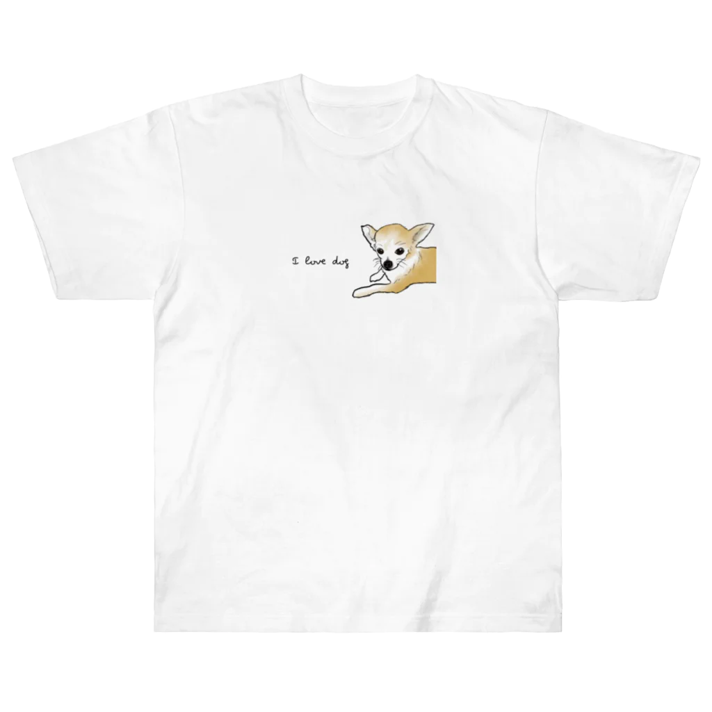 アニマルデザインはなのI love dog Heavyweight T-Shirt