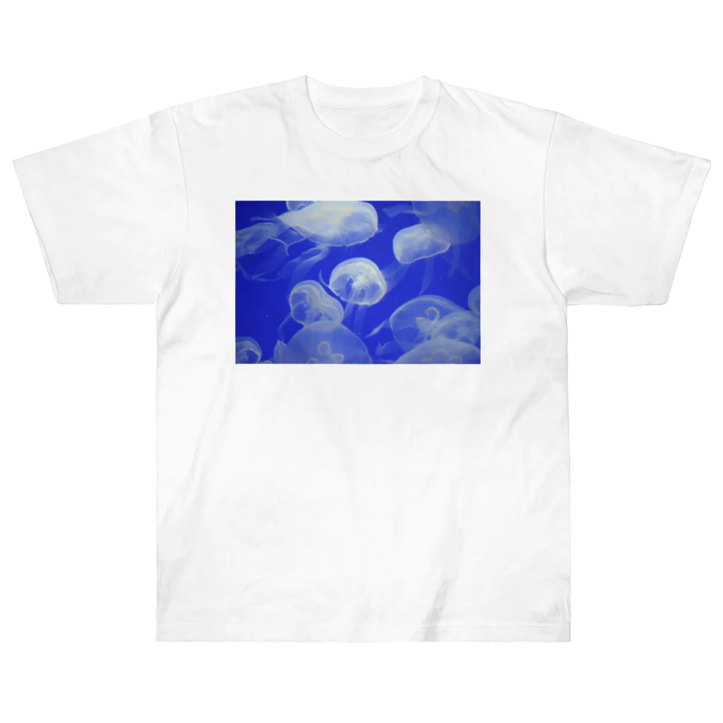 天秤座の海を漂う白い月 Heavyweight T-Shirt