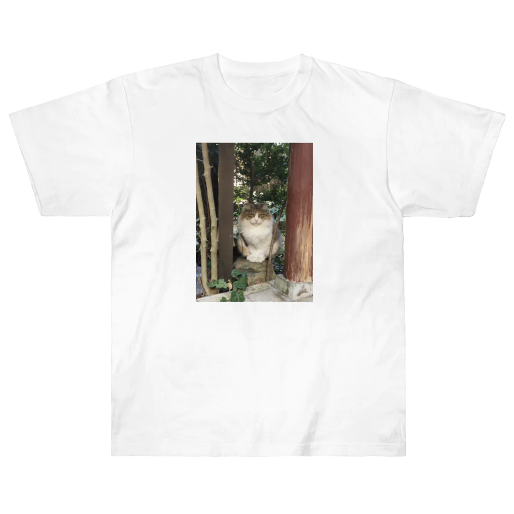 PLANET OF CATS ねこの惑星のmofuneco4 Heavyweight T-Shirt