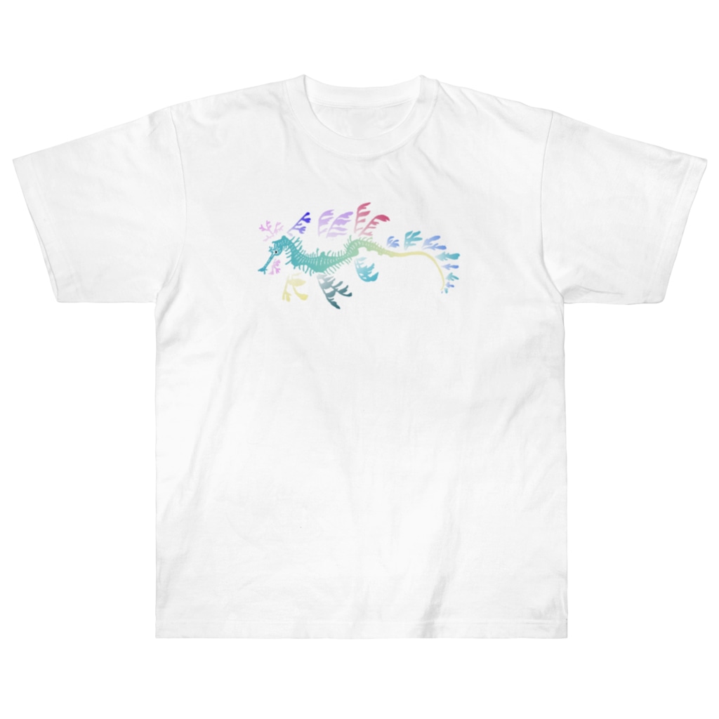 栗坊屋のリーフィーシードラゴン　カラフル Heavyweight T-Shirt