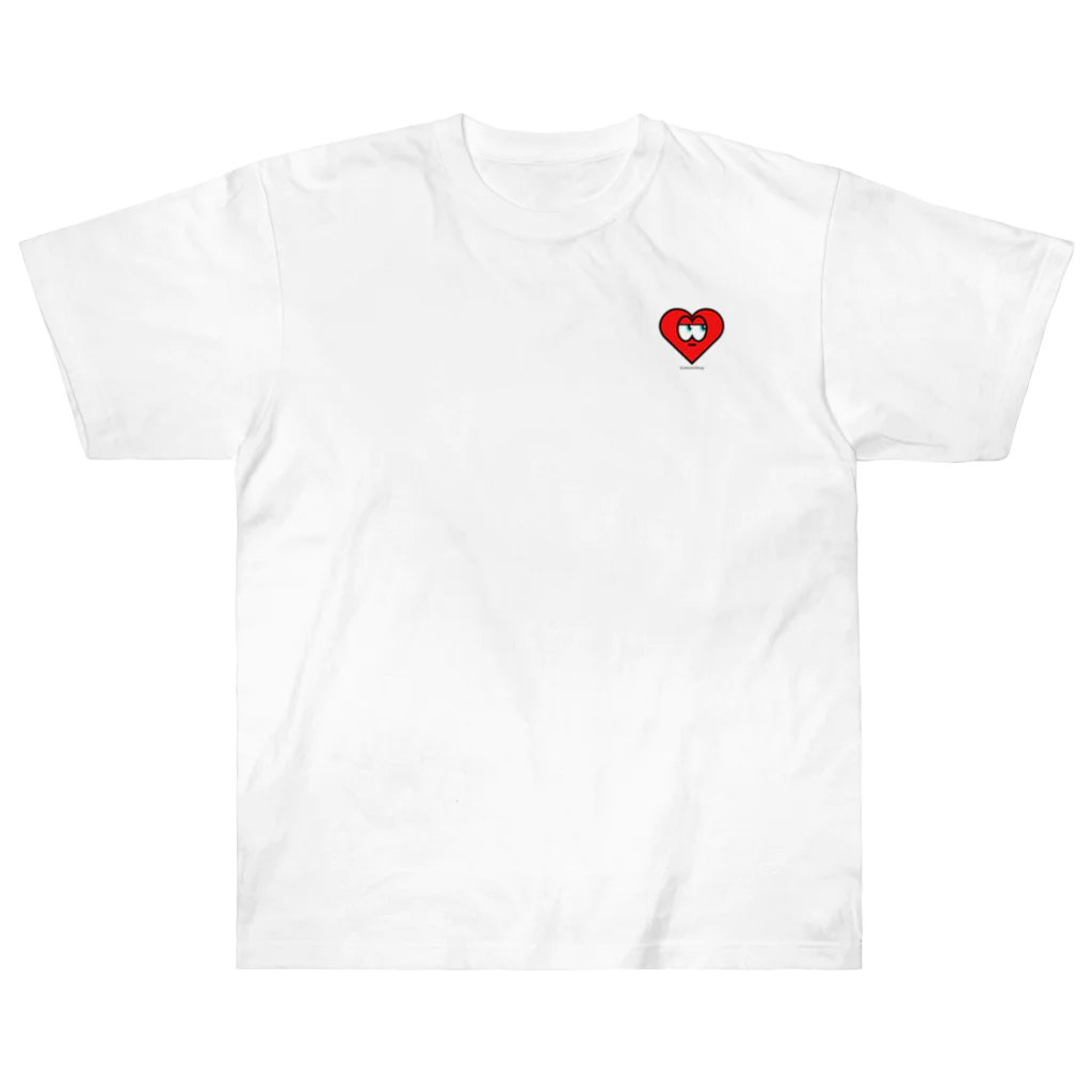 aloha motif designのheart icon ヘビーウェイトTシャツ