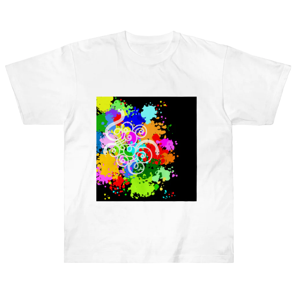 のまぴー♂♫music creator♫のノマペスク柄 ヘビーウェイトTシャツ