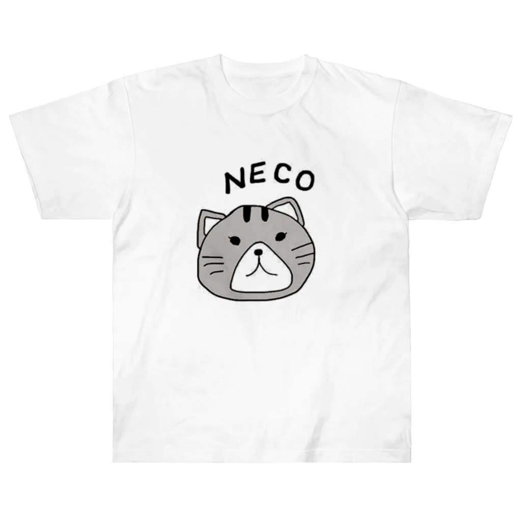 Feather stick-フェザースティック-のねこ（NECO)　 ヘビーウェイトTシャツ