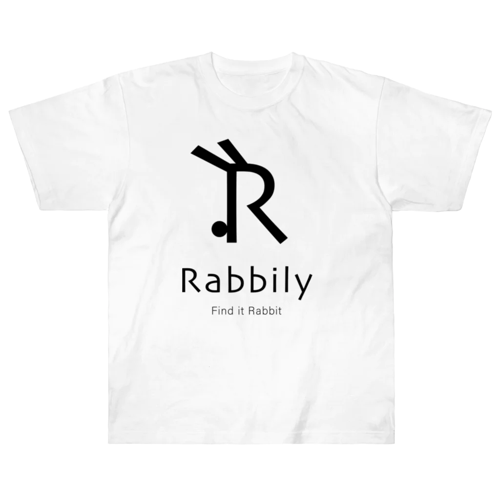 mukomaruのRabbily　Rogo+ ヘビーウェイトTシャツ