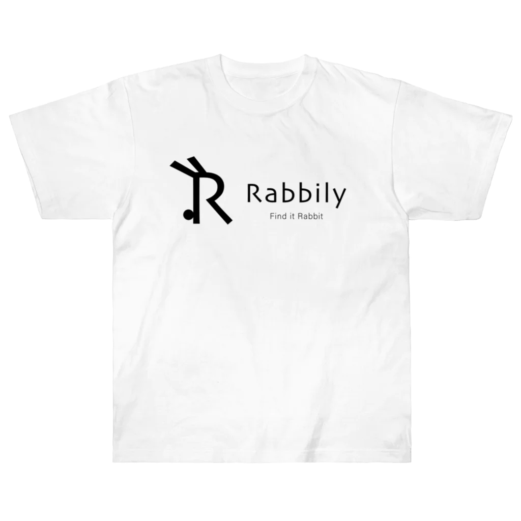 mukomaruのRabbily　Rogo+２ ヘビーウェイトTシャツ