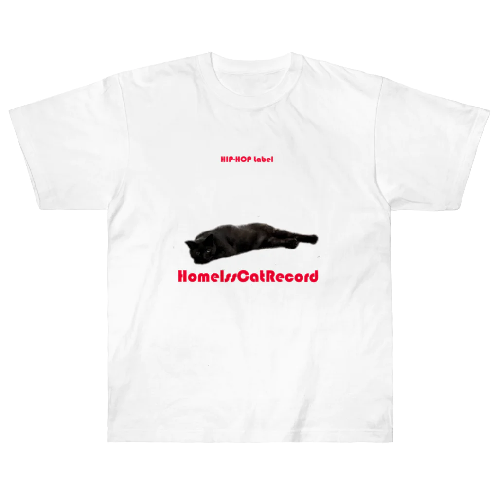 HomelessCatRecordのHomelessCatRecord おやすみ日本2 ヘビーウェイトTシャツ