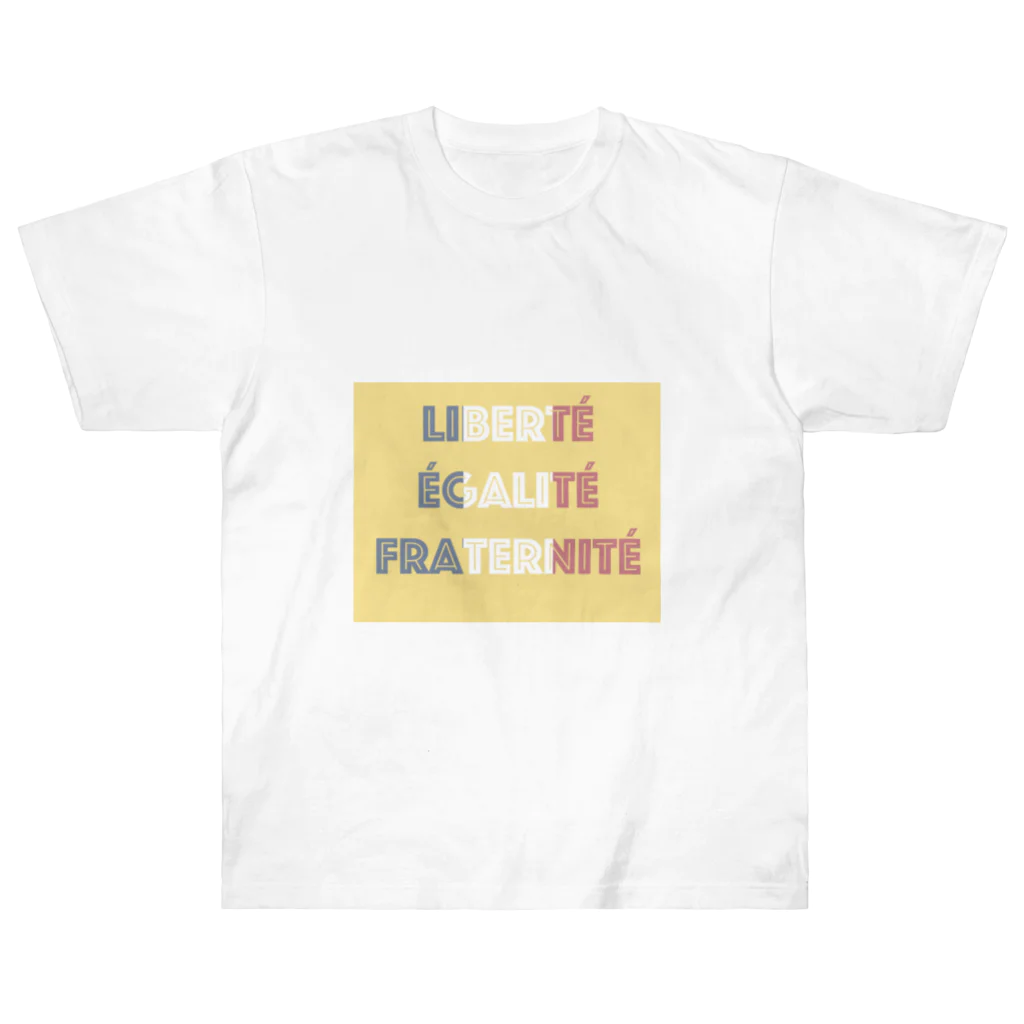 frenchfrenchのLiberté Égalité Fraternité Heavyweight T-Shirt