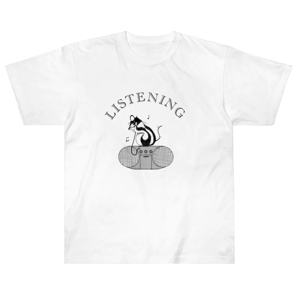 丸亀商店のRISU is listening. ヘビーウェイトTシャツ