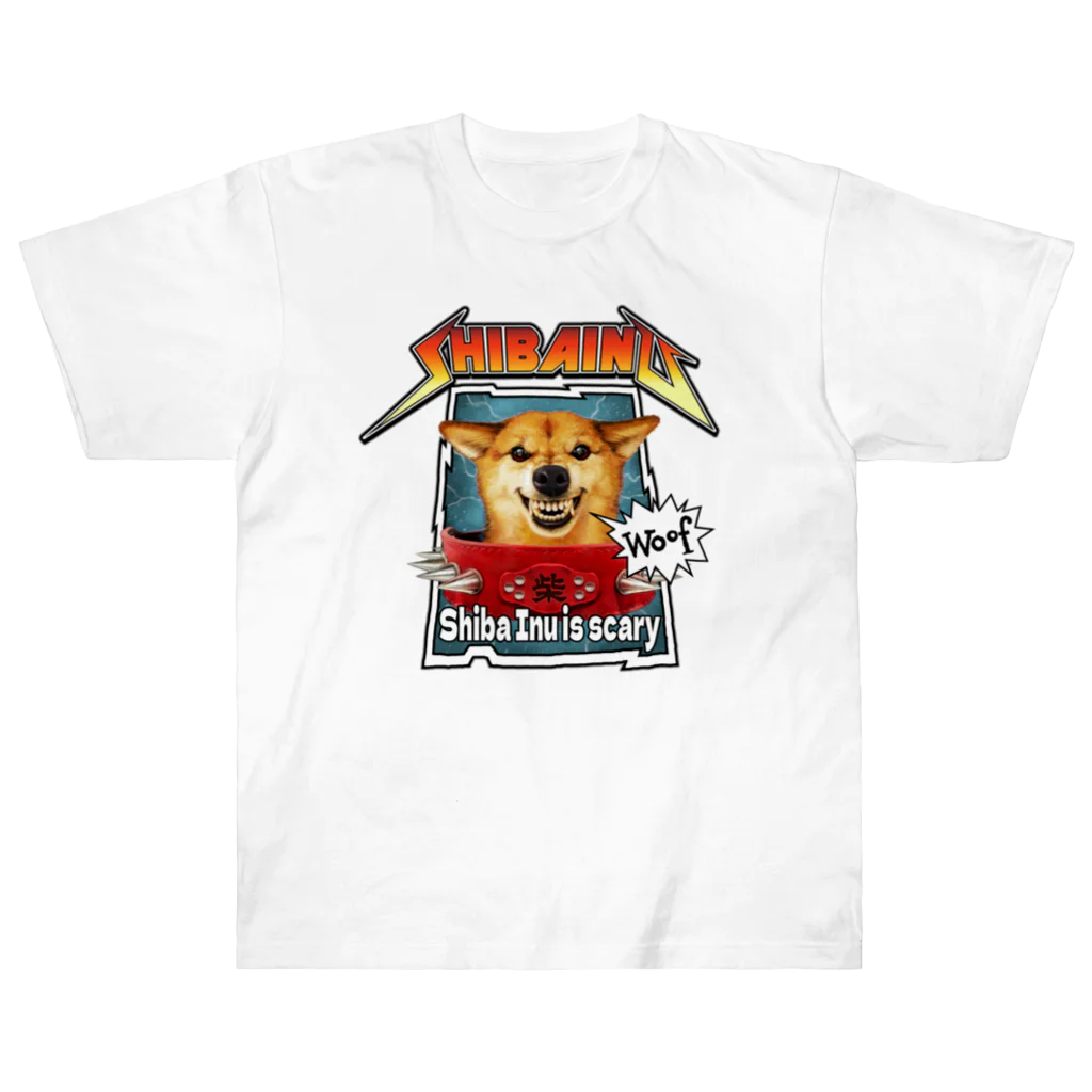 ケロケロワークスのロック柴犬 ヘビーウェイトTシャツ