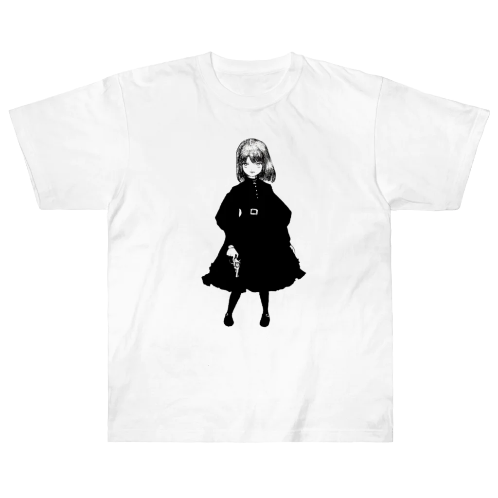 ねおのリボルバー・ガール ヘビーウェイトTシャツ