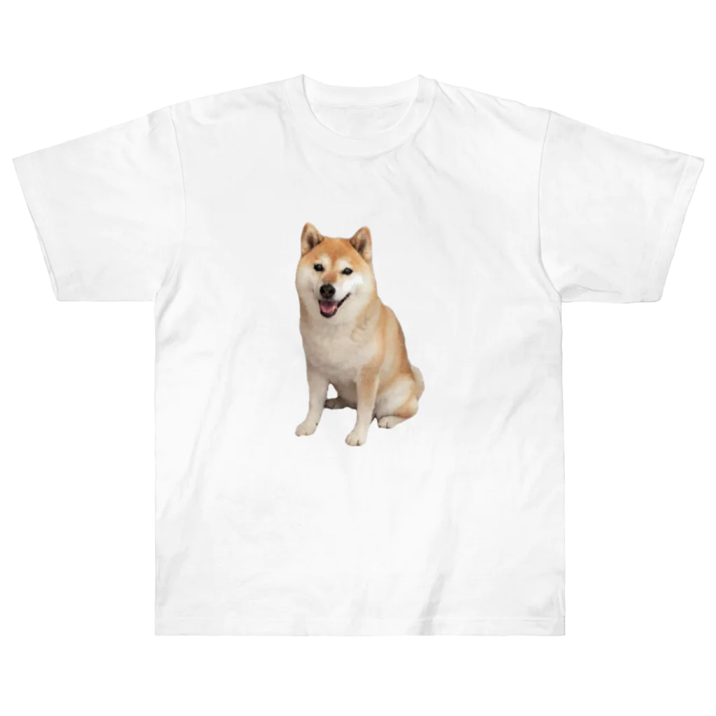 azu azureの柴犬チビちゃん ヘビーウェイトTシャツ