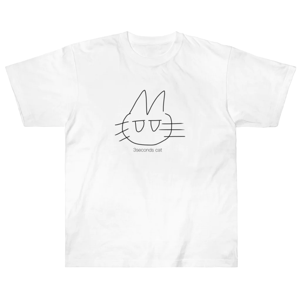 3seconds cat.の3seconds cat Heavyweight T-Shirt