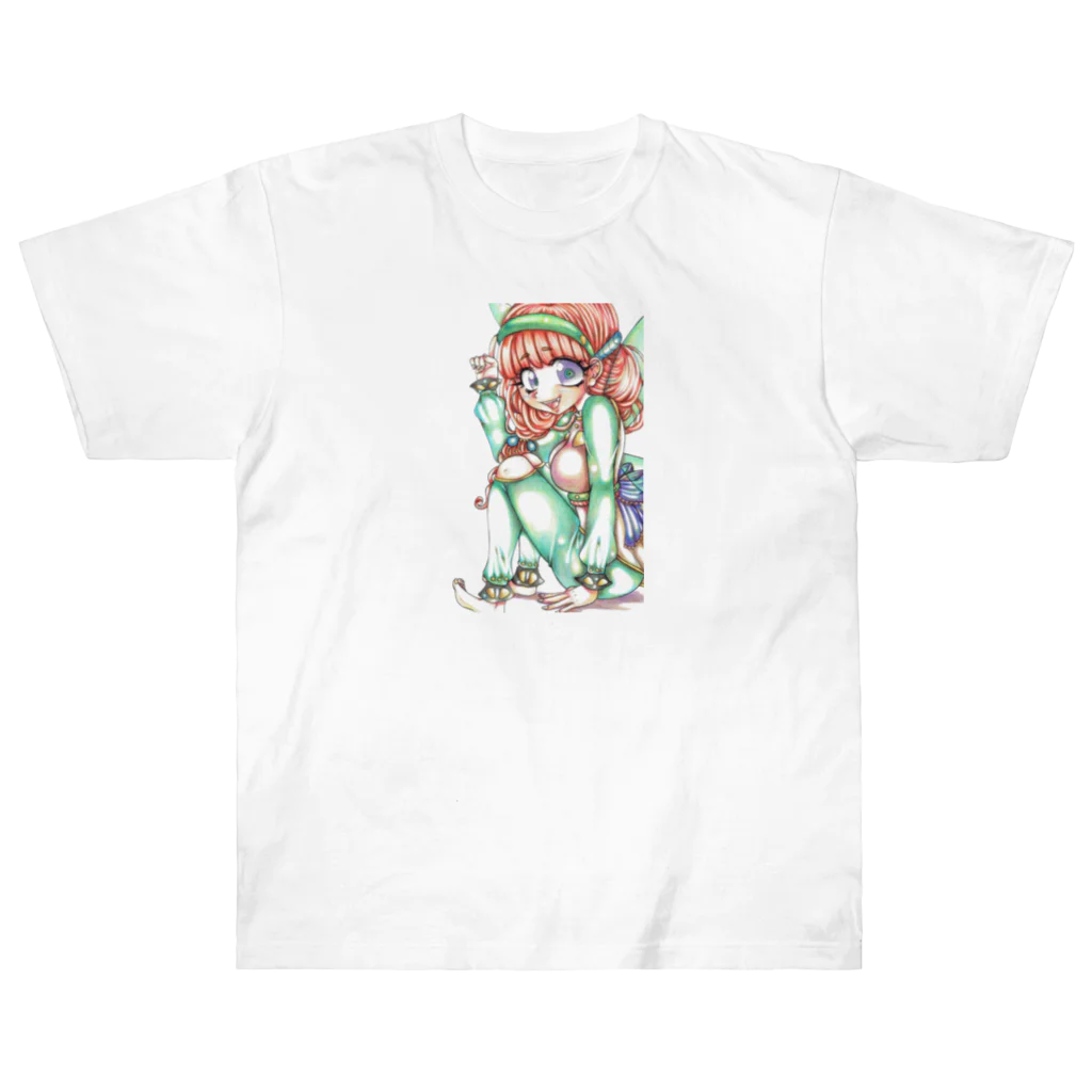 弐０Heartsの妖精の少女 Heavyweight T-Shirt