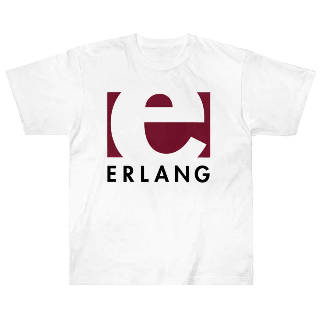 Erlang and Elixir shop by KRPEOのErlang logo ヘビーウェイトTシャツ