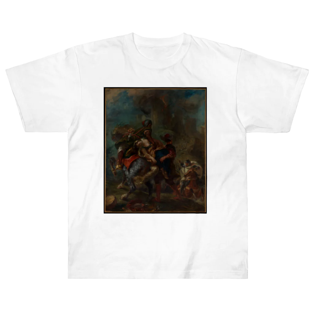 kaigaのレベッカの誘拐 / ウジェーヌ・ドラクロワ / The Abduction of Rebecca / Eugène Delacroix / 1846 ヘビーウェイトTシャツ