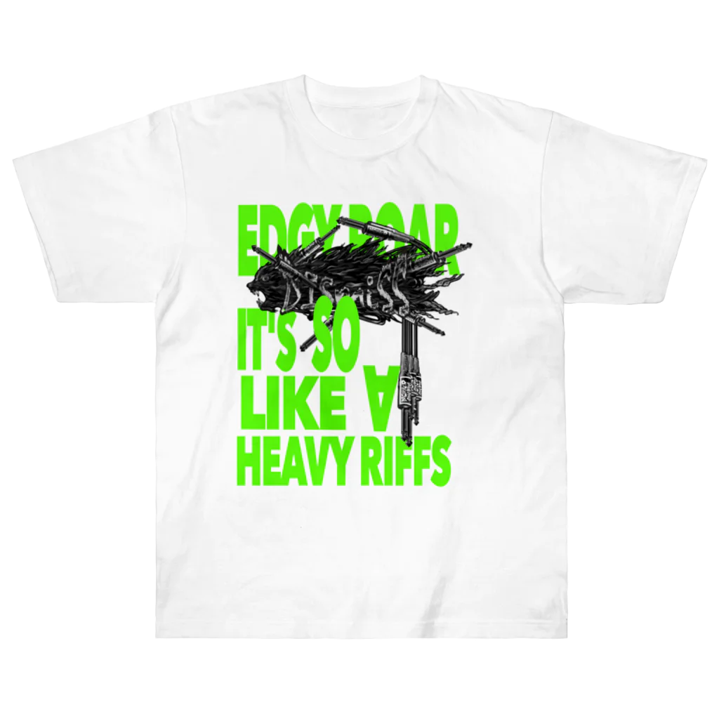 ONE PLUG DISordeRの''edgy roar it's so like a heavy riffs'' Heavyweight T-Shirt