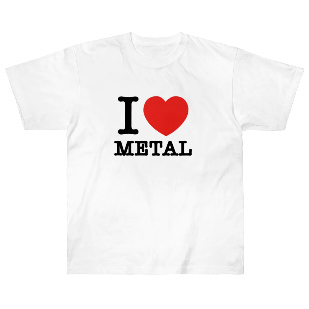 HachijuhachiのI LOVE METAL ヘビーウェイトTシャツ
