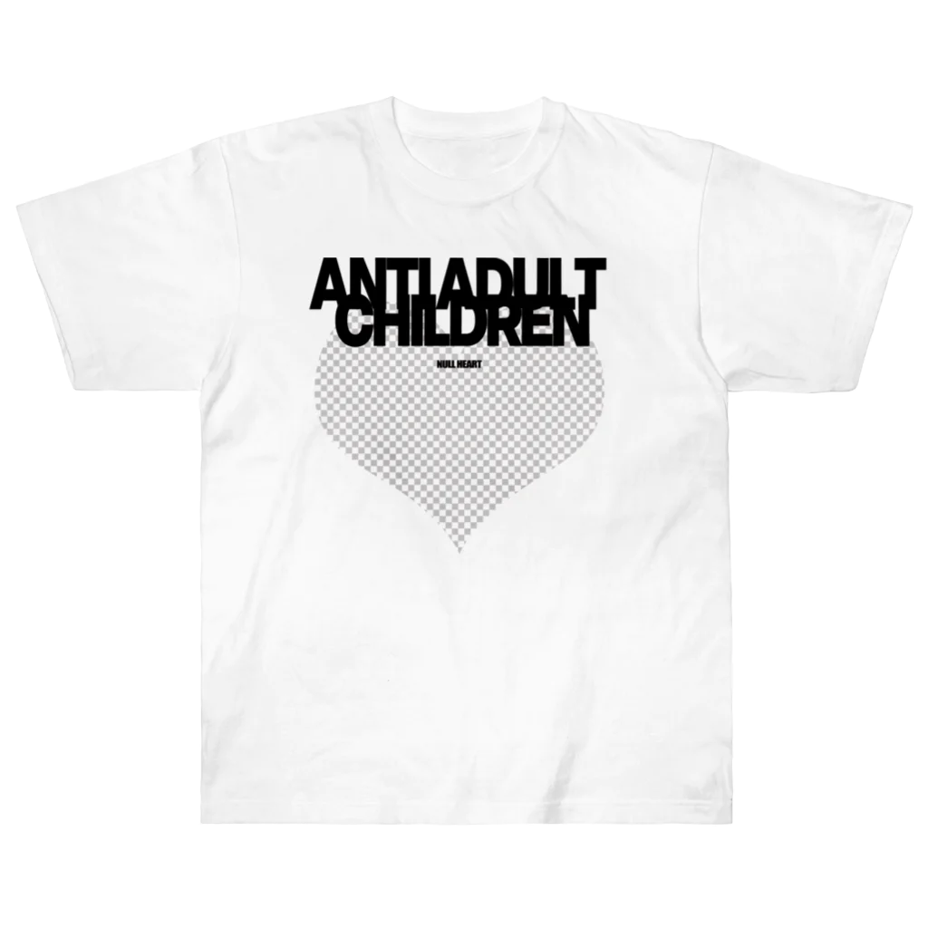 ANTI ADDULT CHILDREN®のANTI ADULT CHILDREN/NULL HEART HEAVY OZ TEE Heavyweight T-Shirt