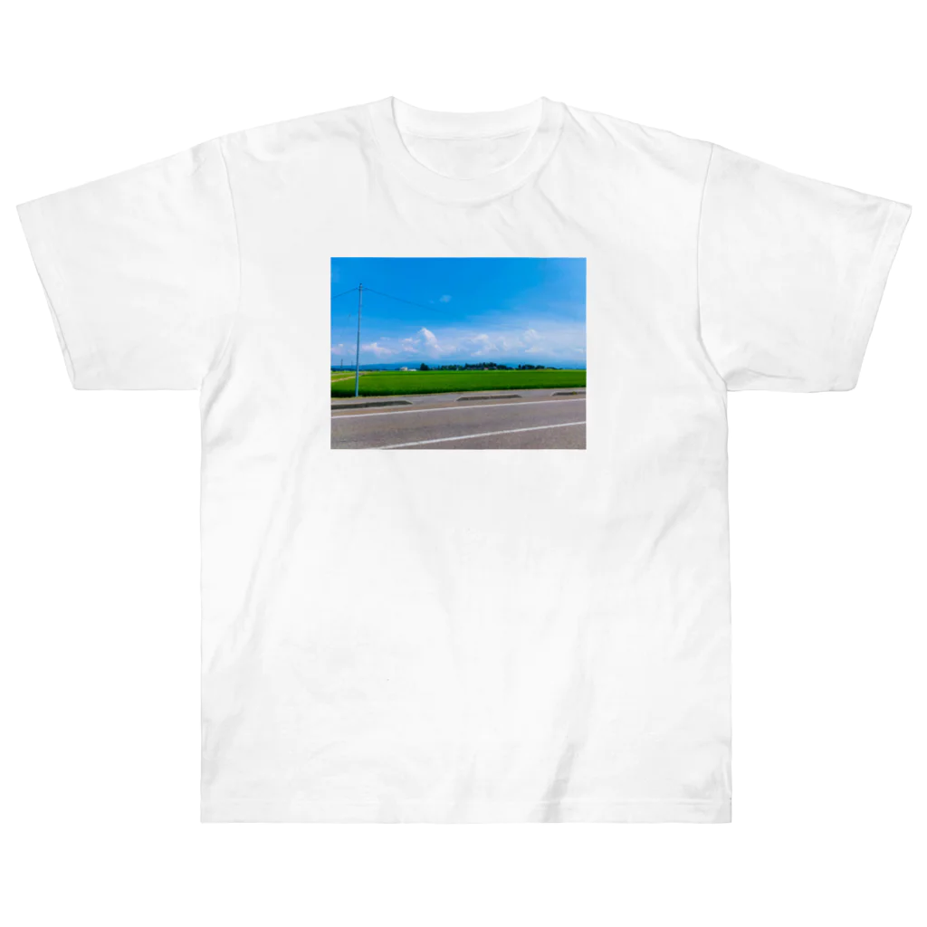 🌤️ｺﾖｽｰﾊﾟｰﾄﾞﾗｲ🌤️の田舎の風景 ヘビーウェイトTシャツ