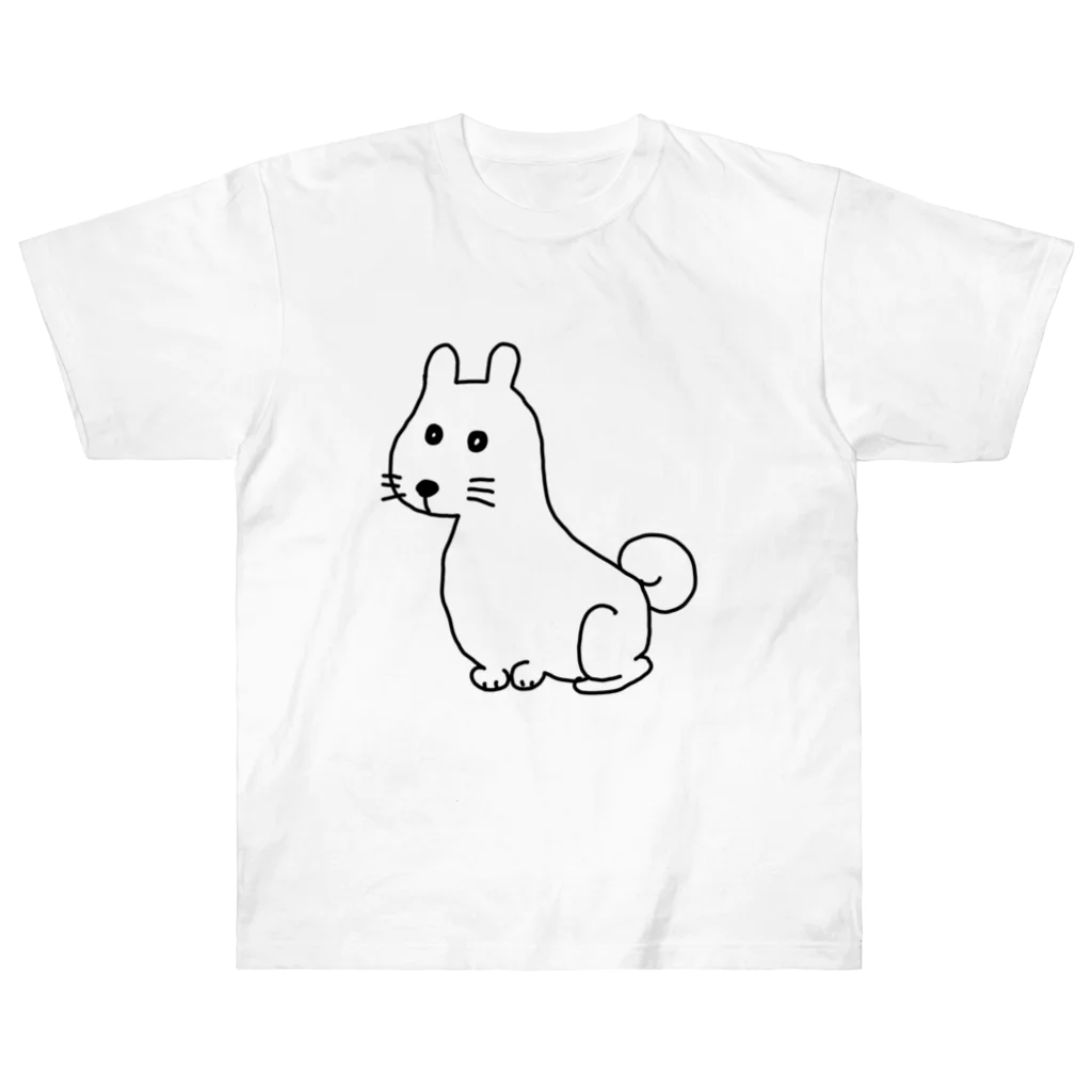 柴犬しばわんこhana873のお座りしてるわんこちゃん ヘビーウェイトTシャツ