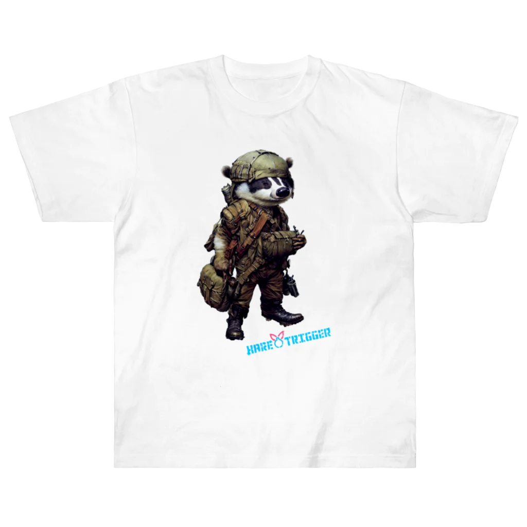 Hare TriggerのBadger Paratrooper ヘビーウェイトTシャツ