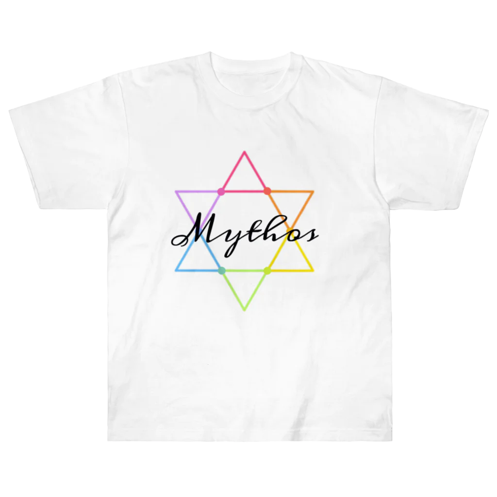 〜Mythos〜のMythos/Hexagram・黒 ヘビーウェイトTシャツ