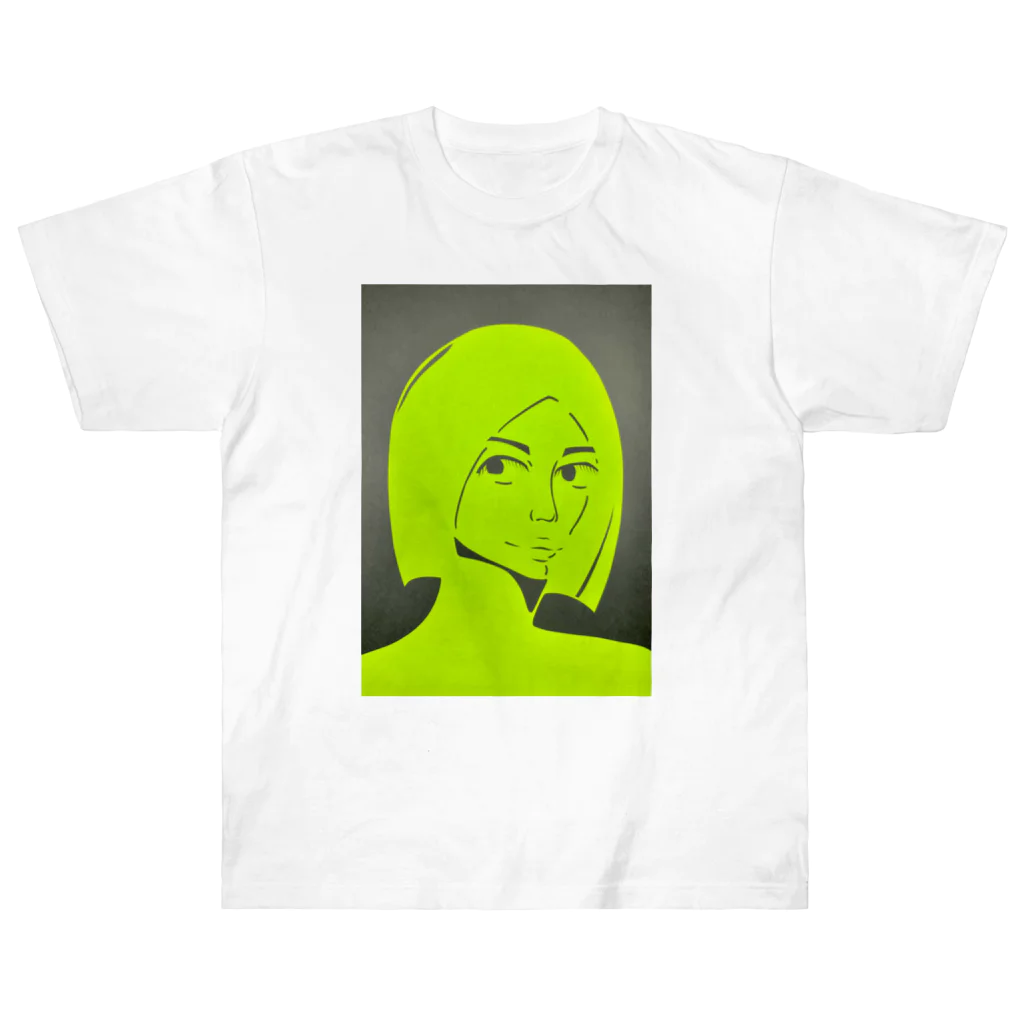 わかばーとの蛍光少女 Heavyweight T-Shirt