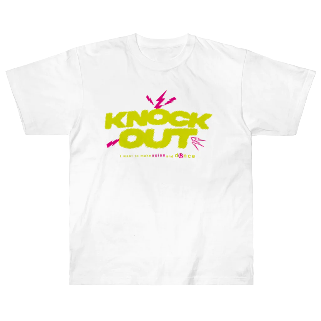 KNOCKOUTJROCKのKNOCK OUT NEW LOGO ヘビーウェイトTシャツ