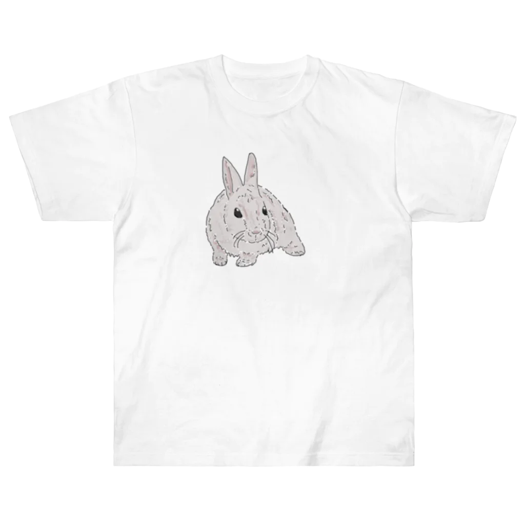 niwatsukinoのうさぎのウサ丸 ヘビーウェイトTシャツ