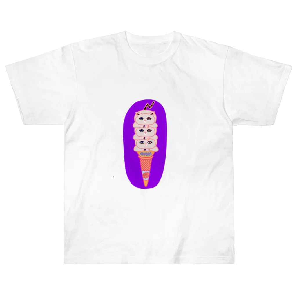 N-Houseのにゃんださんトリプル Heavyweight T-Shirt