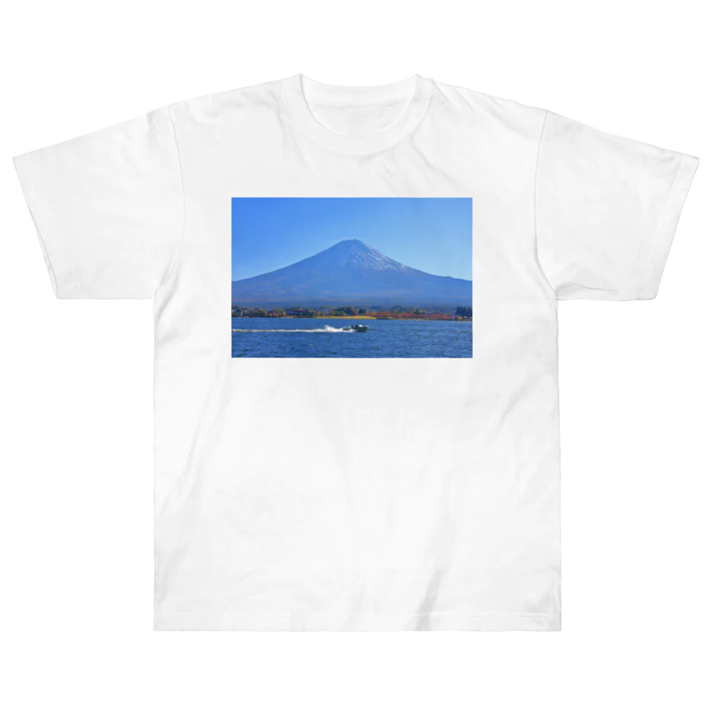 nokkccaの行楽日和 - The perfect day for boating - ヘビーウェイトTシャツ