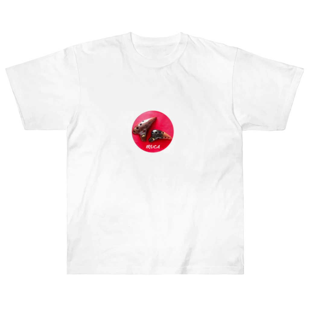 IRUCA OcarinaのIRUCA Ocarina (ロゴ入) ヘビーウェイトTシャツ