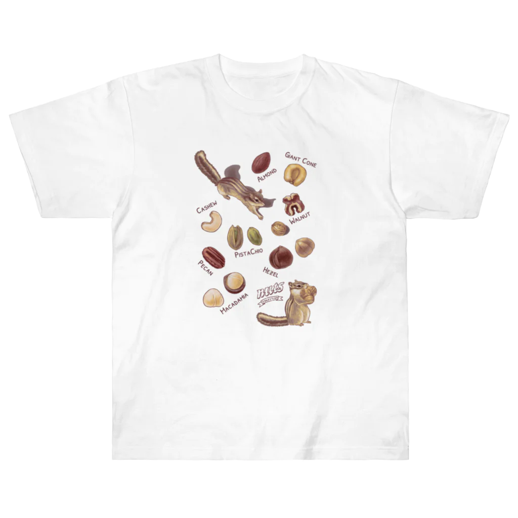 huroshikiのNUTS collection ナッツコレクション Heavyweight T-Shirt