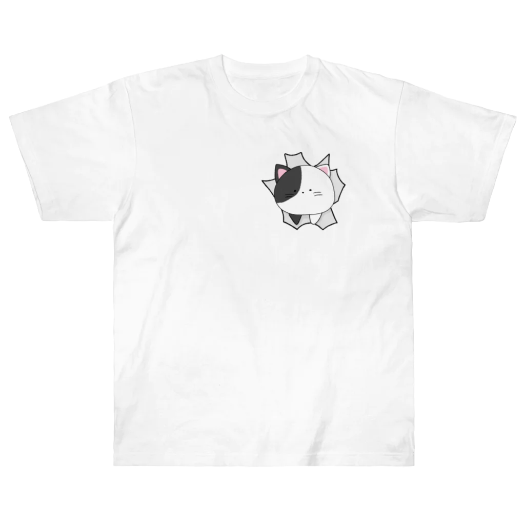 あにまるずのねこさん ヘビーウェイトTシャツ