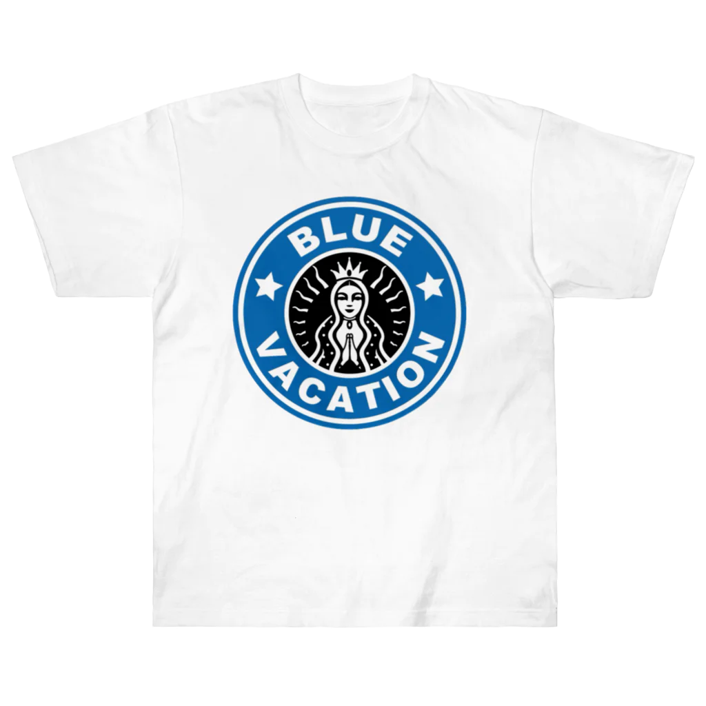 BLUE  VACATION  ISHINOMAKIのBLUE VACATION ロゴ Heavyweight T-Shirt