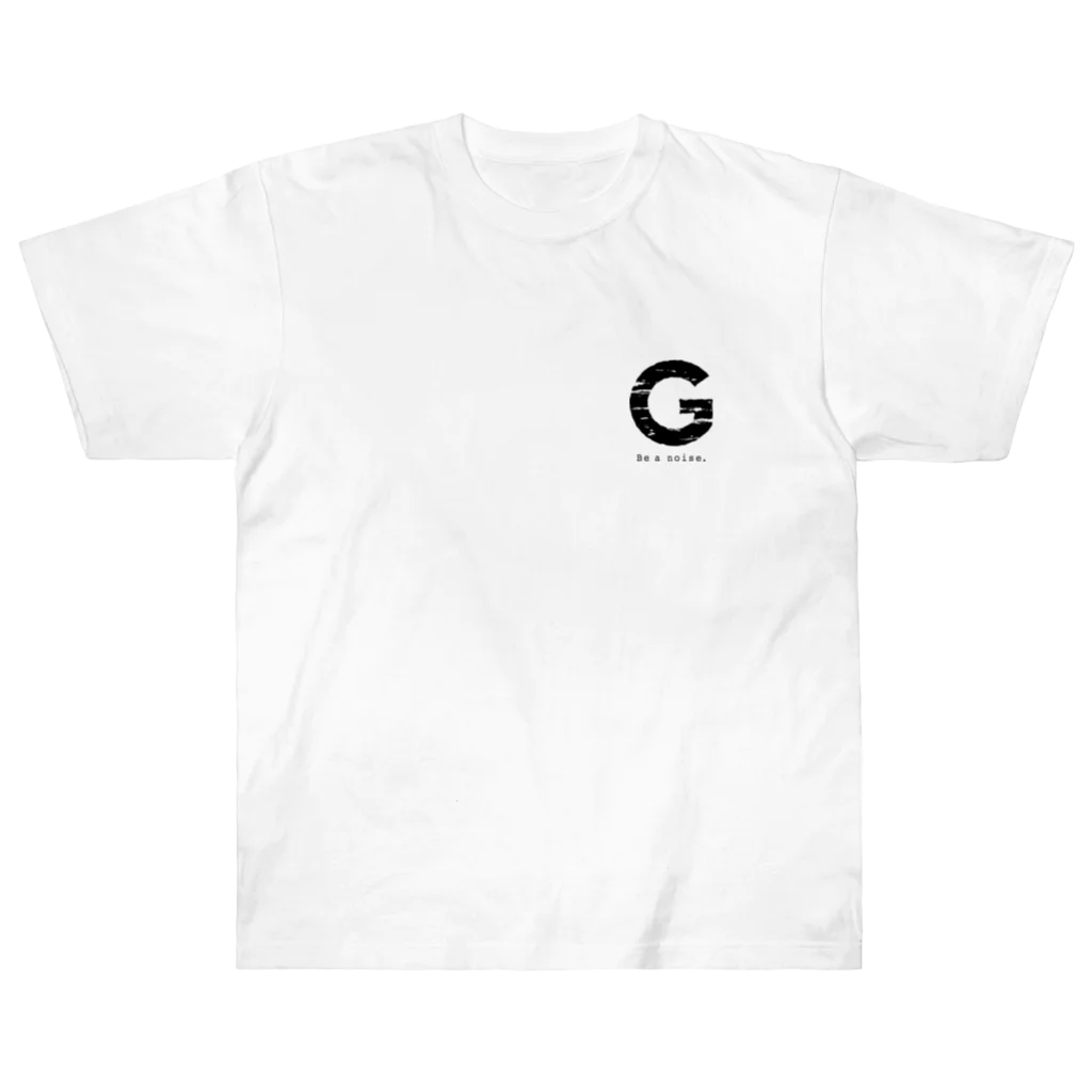 noisie_jpの【G】イニシャル × Be a noise. Heavyweight T-Shirt