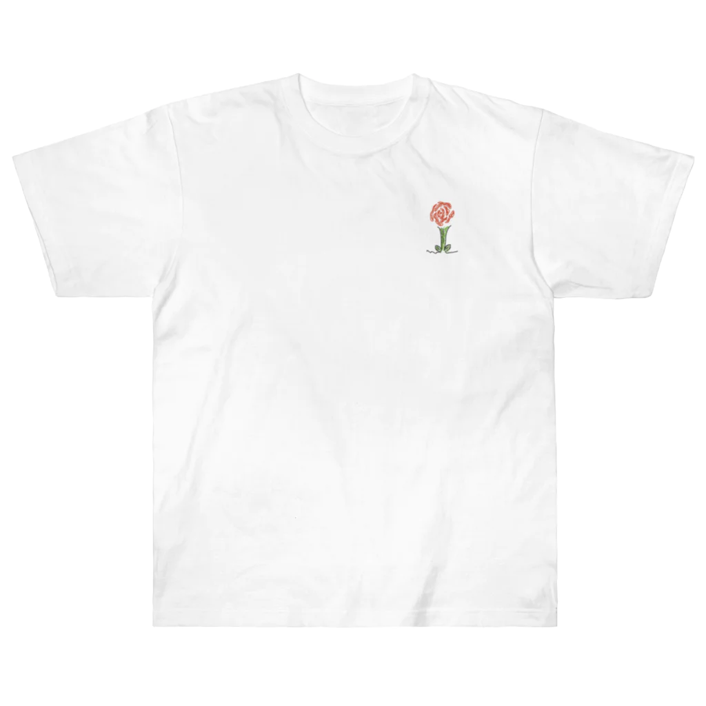 rose_toのなんちゃって薔薇さん ヘビーウェイトTシャツ