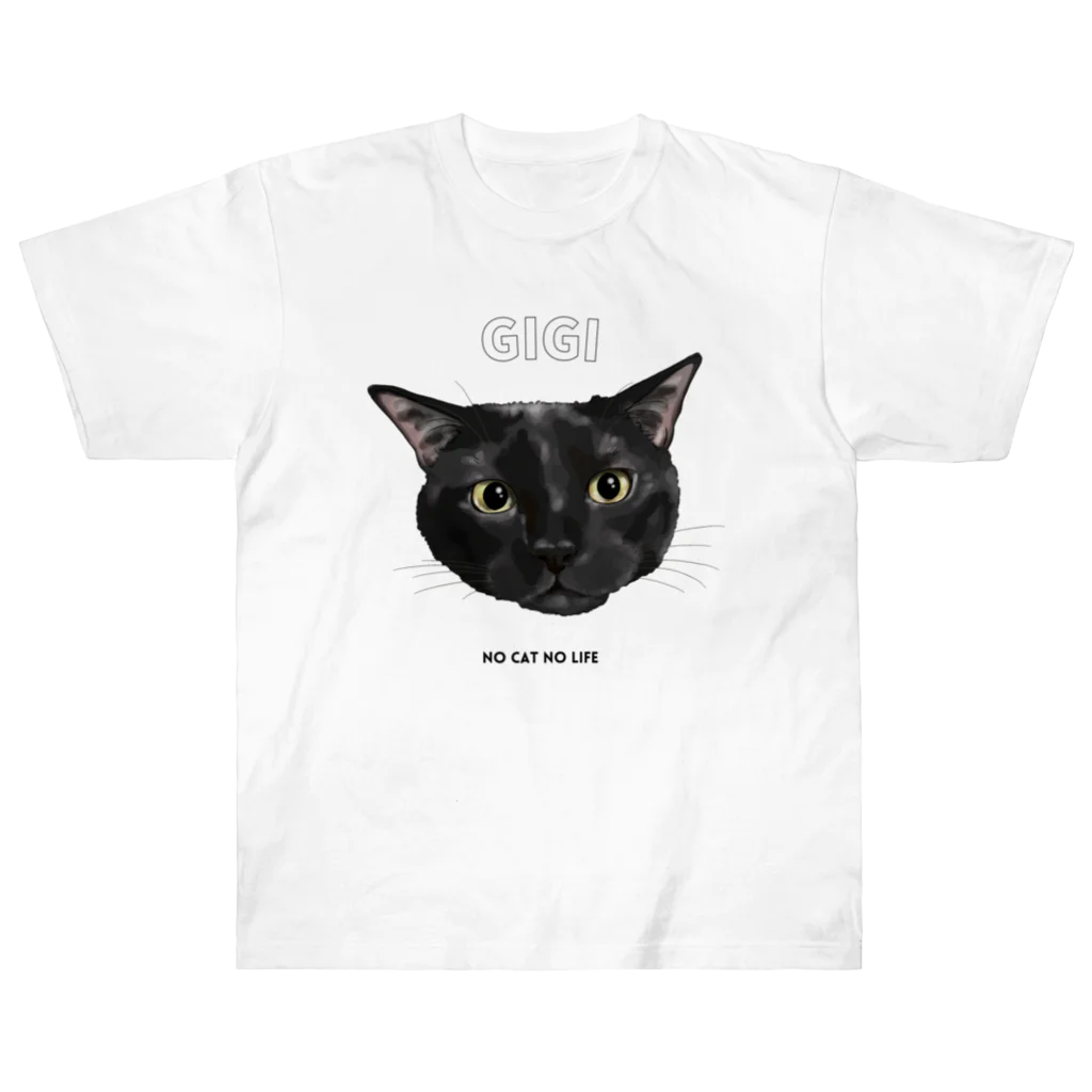 猫のイラスト屋さんのgigi Heavyweight T-Shirt