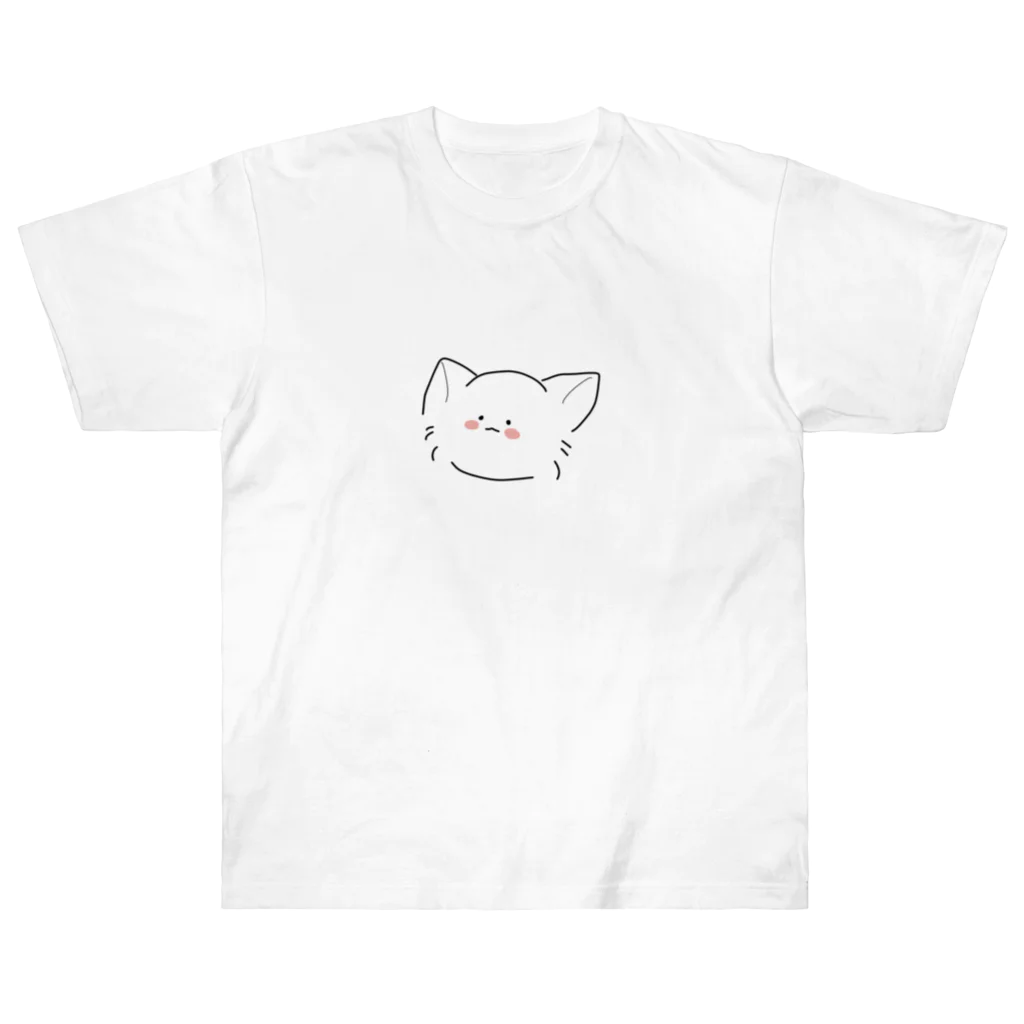 シンプル＆可愛いのゆるふわにゃんこ Heavyweight T-Shirt